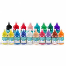 Tempera liquida liderpapel escolar 500 ml negro