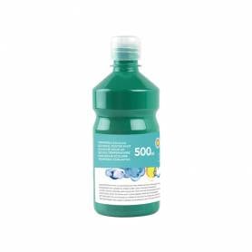 Tempera liquida liderpapel escolar 500 ml verde oscuro