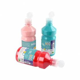 Tempera liquida liderpapel escolar 500 ml verde