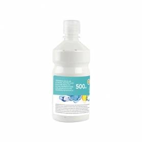 Tempera liquida liderpapel escolar 500 ml blanco