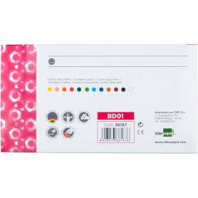 Lapices cera blanda liderpapel caja de 12 unidades colores surtidos