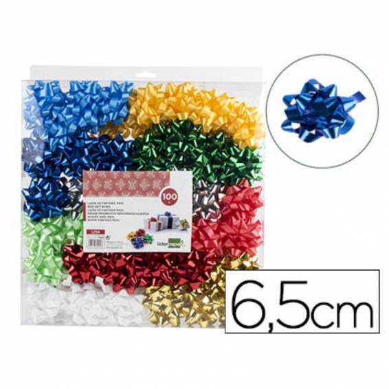 Lazos liderpapel fantasia maxi metalizados colores surtidos