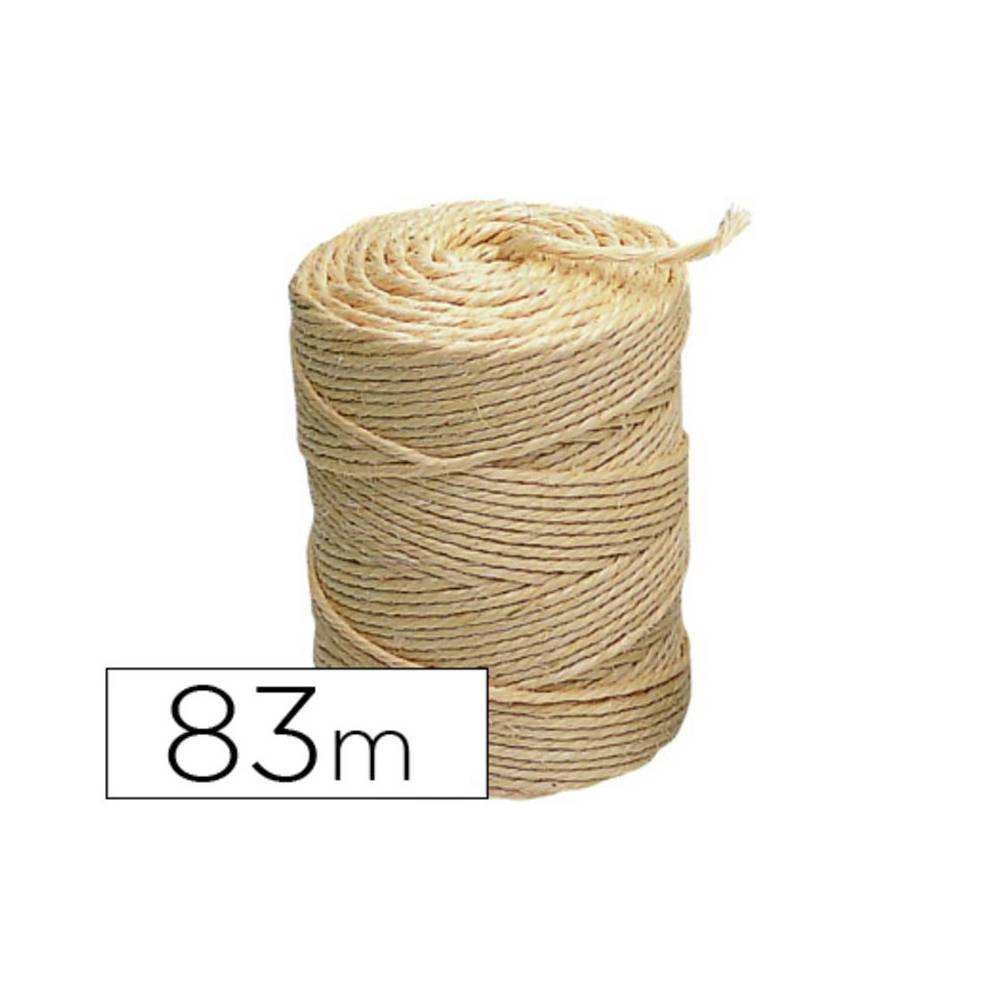 Cuerda sisal 3 cabos liderpapel rollo 1/2 kg