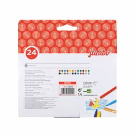 Rotulador liderpapel jumbo caja de 24 unidades colores surtidos