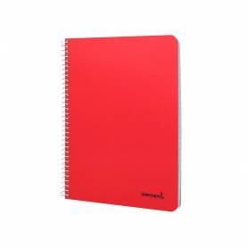 Cuaderno espiral liderpapel a5 micro smart tapa blanda 80h60gr horizontal 7mm doble margen 6 taladros colores