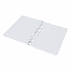 Cuaderno espiral liderpapel folio smart tapa blanda 80h 60gr cuadro 3 mm con margen colores surtidos