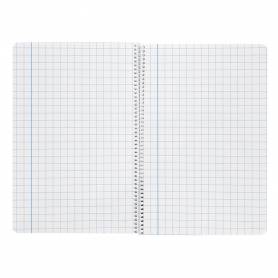 Cuaderno espiral liderpapel folio smart tapa blanda 80h 60gr cuadro 8 mm con margen colores surtidos