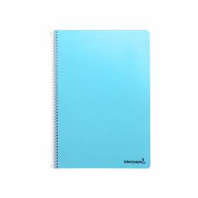 Cuaderno espiral liderpapel folio smart tapa blanda 80h 60gr rayado n 46 colores surtidos