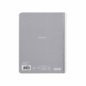 Cuaderno espiral liderpapel cuarto smart tapa blanda 80h 60gr 3mm con margen colores surtidos