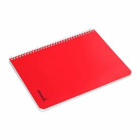 Cuaderno espiral liderpapel cuarto smart tapa blanda 80h 60gr pauta 3,5mm con margen colores surtidos