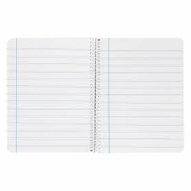 Cuaderno espiral liderpapel cuarto smart tapa blanda 80h 60gr rayado montessori 3,5mm colores surtidos