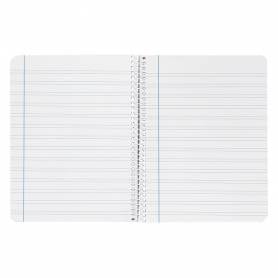 Cuaderno espiral liderpapel cuarto smart tapa blanda 80h 60gr rayado montessori 5mm colores surtidos