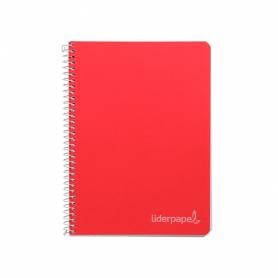 Cuaderno espiral liderpapel cuarto witty tapa dura 80h 75gr liso sin margen colores surtidos