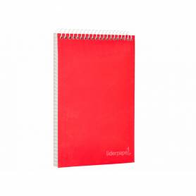 Cuaderno espiral liderpapel bolsillo dieciseiavo apaisado witty tapa dura dura 80h 60 grcuadro 4 mm colores stdos.