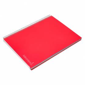 Cuaderno espiral liderpapel a4 micro jolly tapa forrada 140h 75 gr horizontal 5 bandas4 taladros colores surtidos