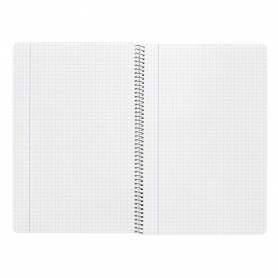 Cuaderno espiral liderpapel folio witty tapa dura 80h 75gr cuadro 4mm con margen color violeta