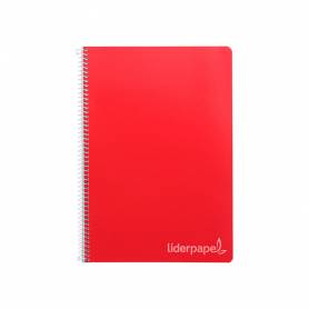 Cuaderno espiral liderpapel folio witty tapa dura 80h 75gr liso sin margen colores surtidos