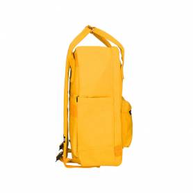 Cartera antartik mochila 2 asas y bolsillos exteriores mostaza 300x115x390 mm