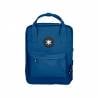 Cartera antartik mochila 2 asas y bolsillos exteriores azul 300x115x390 mm - ME15