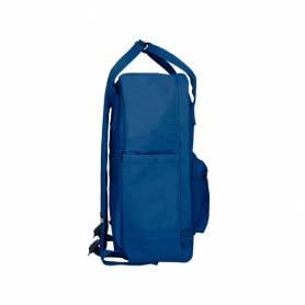 Cartera antartik mochila 2 asas y bolsillos exteriores azul 300x115x390 mm