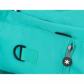 Cartera antartik mochila 2 asas y bolsillos exteriores menta 300x115x390 mm