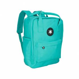 Cartera antartik mochila 2 asas y bolsillos exteriores menta 300x115x390 mm