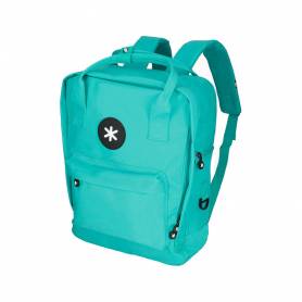 Cartera antartik mochila 2 asas y bolsillos exteriores menta 300x115x390 mm