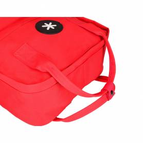 Cartera antartik mochila 2 asas y bolsillos exteriores rojo 300x115x390 mm