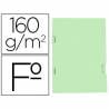 Subcarpeta liderpapel folio verde tres uñeros plastificada160g/m2 - SC42