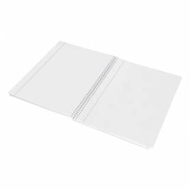 Cuaderno espiral liderpapel a4 wonder tapa plastico 80h 90 gr liso colores surtidos