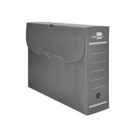 Caja archivo definitivo plastico liderpapel gris 387x275x105 mm