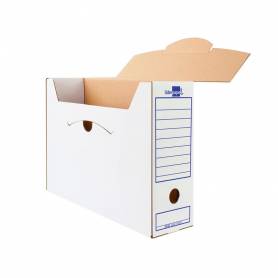 Caja archivo definitivo liderpapel ecouse carton 100% reciclado folio 365x251x100mm 340g/m2