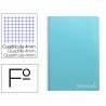 Cuaderno espiral liderpapel folio witty tapa dura 80h 75gr cuadro 4mm con margen color celeste - BF32