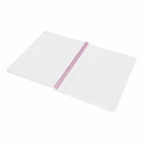 Cuaderno espiral liderpapel folio witty tapa dura 80h 75gr cuadro 4mm con margen color rosa