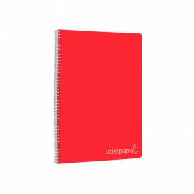 Cuaderno espiral liderpapel folio witty tapa dura 80h 75gr rayado horizontal 8mm con margen colores surtidos