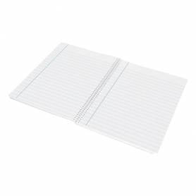 Cuaderno espiral liderpapel folio witty tapa dura 80h 75gr pauta 3,5mm con margen colores surtidos