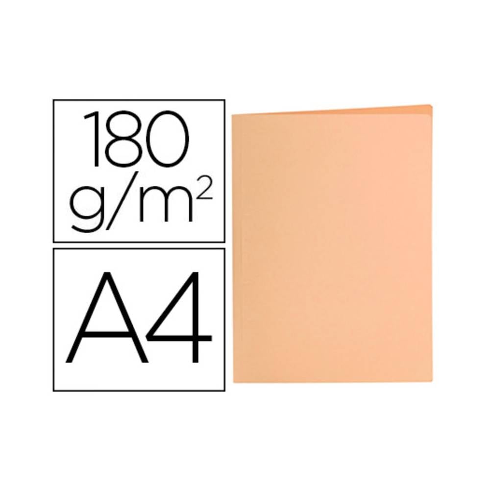 Subcarpeta liderpapel a4 naranja pastel 180g/m2