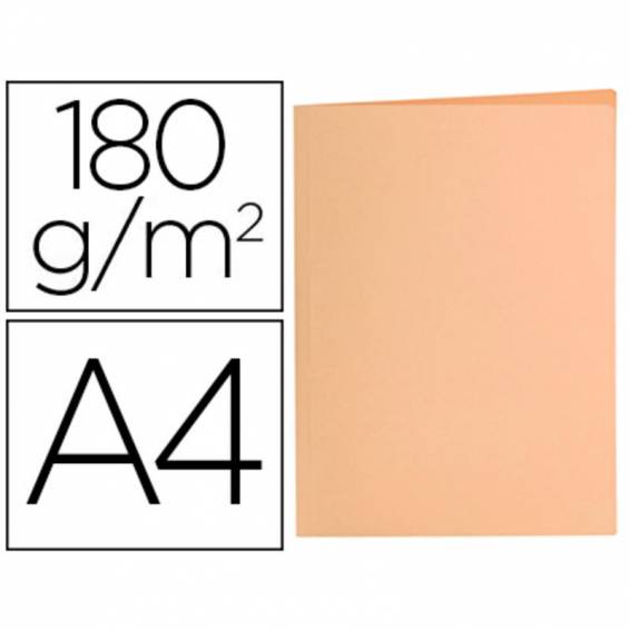 Subcarpeta liderpapel a4 naranja pastel 180g/m2