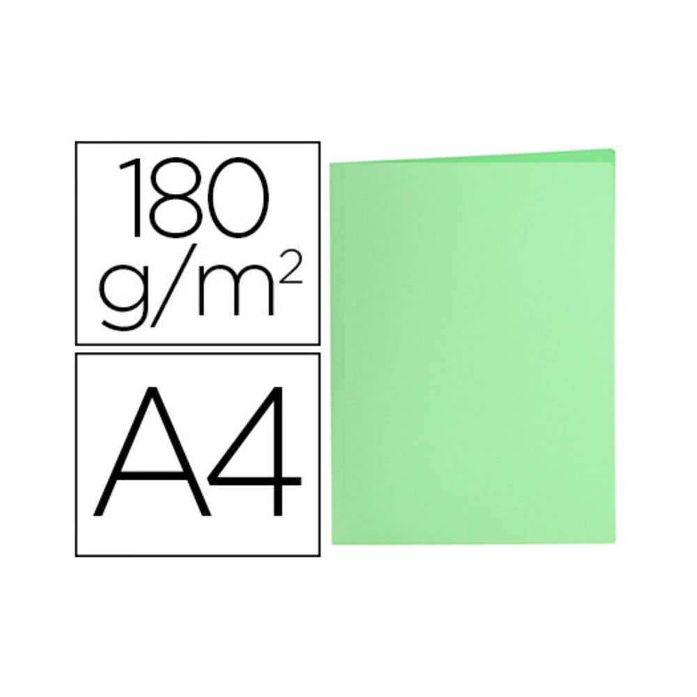 Subcarpeta liderpapel a4 verde pastel 180g/m2