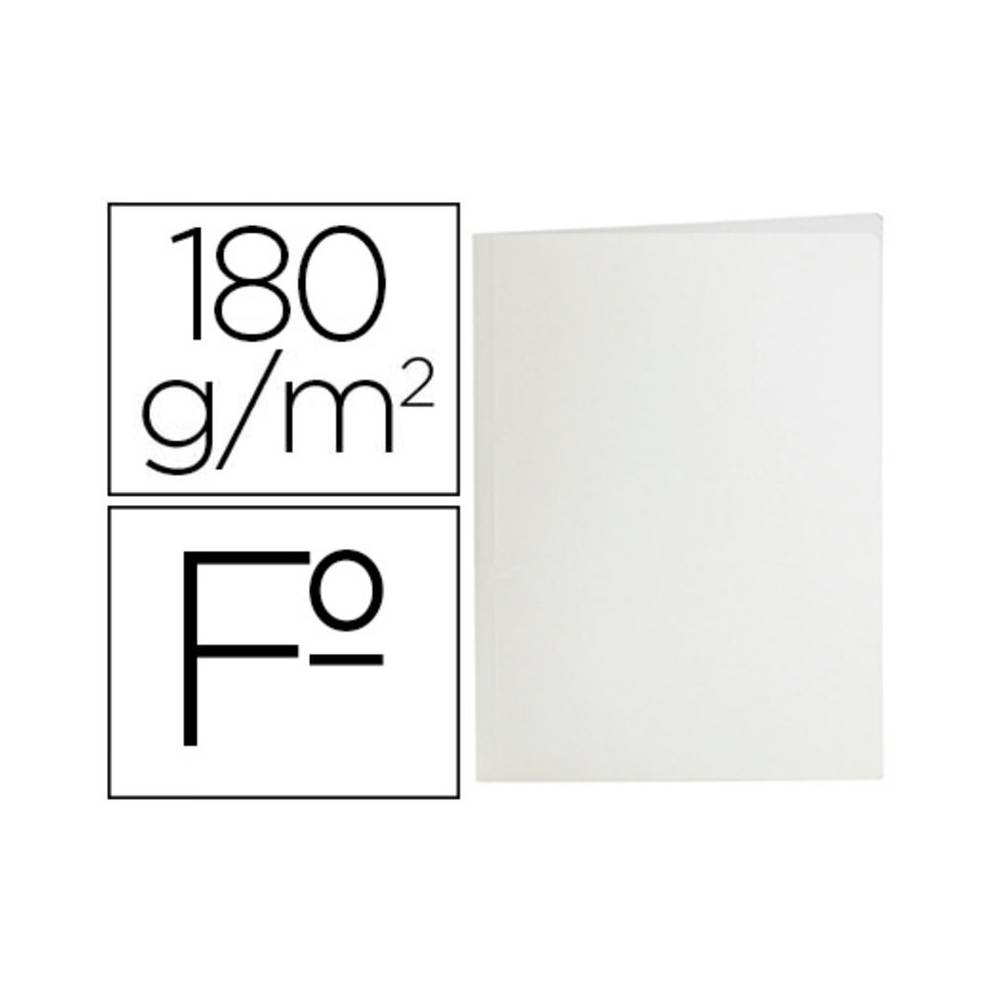 Subcarpeta liderpapel folio blanco 180g/m2