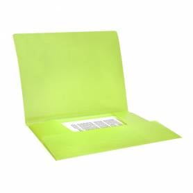 Carpeta liderpapel gomas solapas polipropileno din a4 amarillo fluor opaco