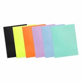 Carpeta liderpapel escaparate 10 fundas polipropileno din a4 amarillo fluor opaco