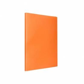 Carpeta liderpapel escaparate 10 fundas polipropileno din a4 naranja fluor opaco