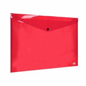 Carpeta liderpapel dossier broche 44243 polipropileno din a3 rojo translucido