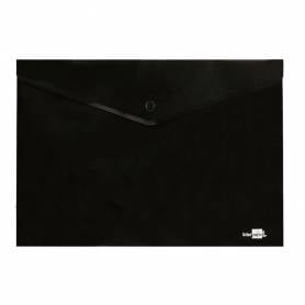 Carpeta liderpapel dossier broche polipropileno din a4 negro opaco 50 hojas