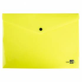 Carpeta liderpapel dossier broche polipropileno din a4 amarillo fluor opaco 50 hojas