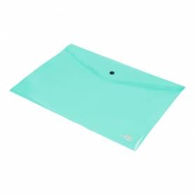 Carpeta liderpapel dossier broche polipropileno din a4 verde manzana opaco 50 hojas