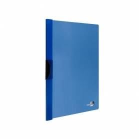 Carpeta liderpapel dossier pinza lateral polipropileno din a4 azul translucido 60 hojas pinza deslizante