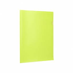 Carpeta liderpapel dossier uñero polipropileno din a4 amarillo fluor opaco 20 hojas