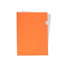 Carpeta liderpapel dossier uñero polipropileno din a4 naranja fluor opaco 20 hojas